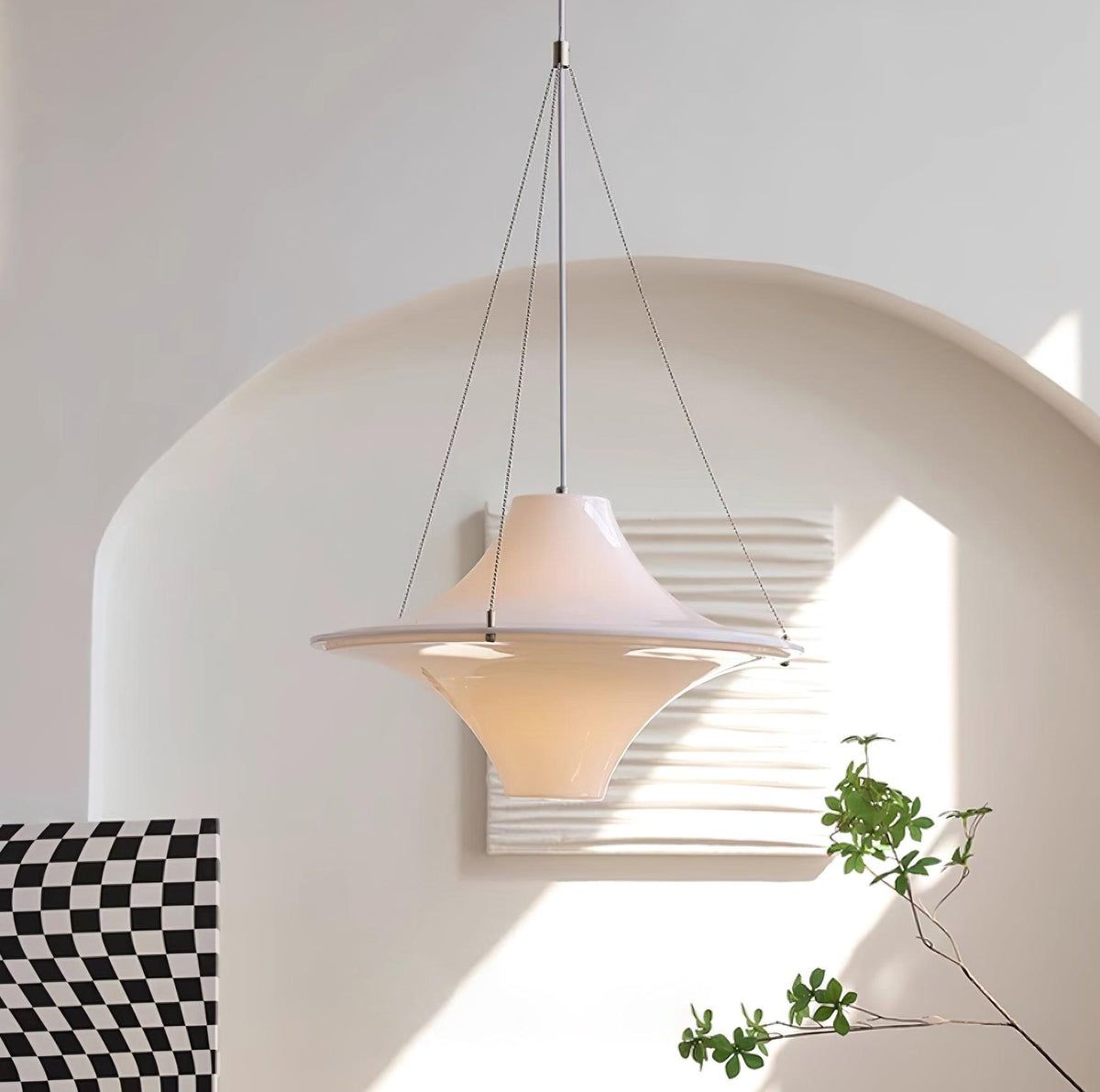 Lampa wisząca Dali w kształcie UFO z akrylu – nowoczesna lampa wisząca do salonu