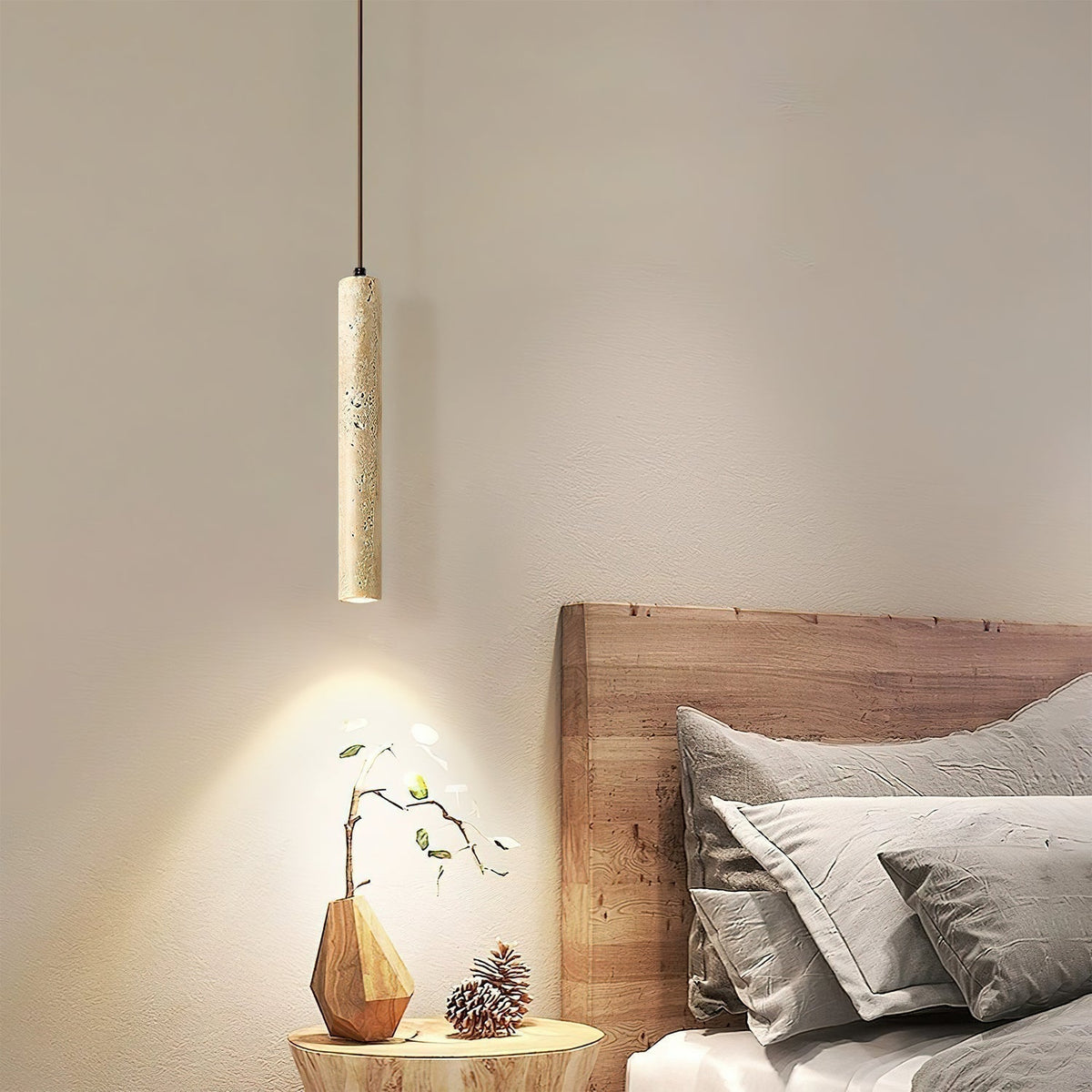 Sular cylindryczna lampa wisząca ze szkła tawernin