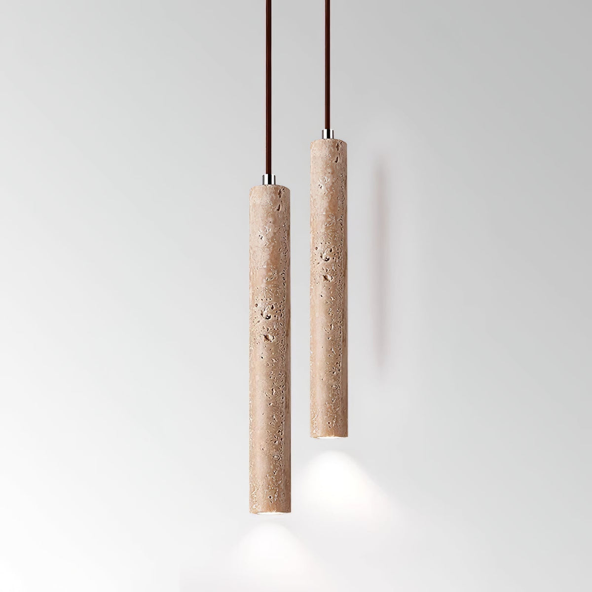 Sular cylindryczna lampa wisząca ze szkła tawernin