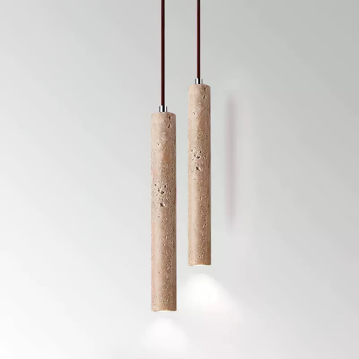 Sular cylindryczna lampa wisząca ze szkła tawernin