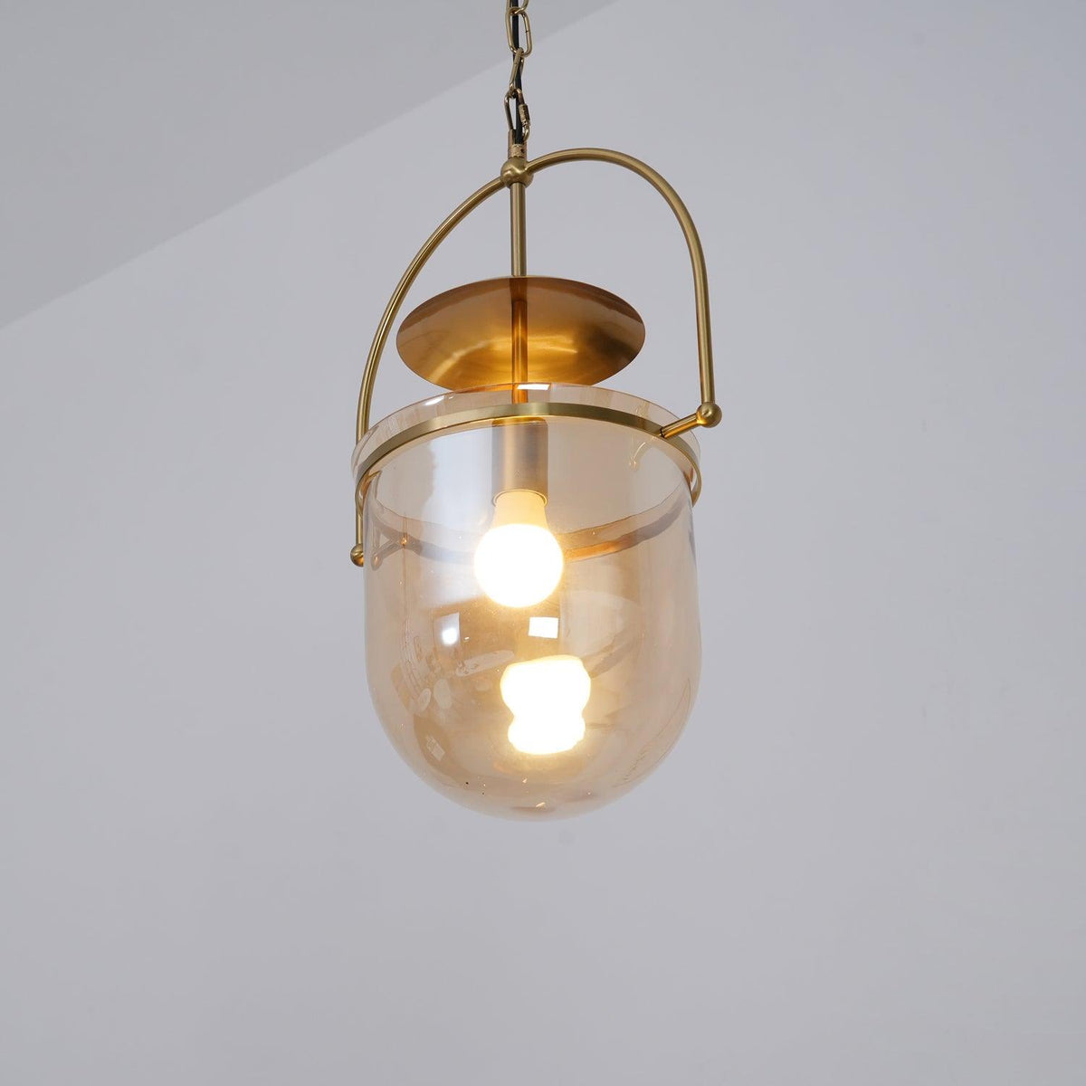 Lampa wisząca Velanaya ze szkła z mosiądzu w stylu vintage do salonu