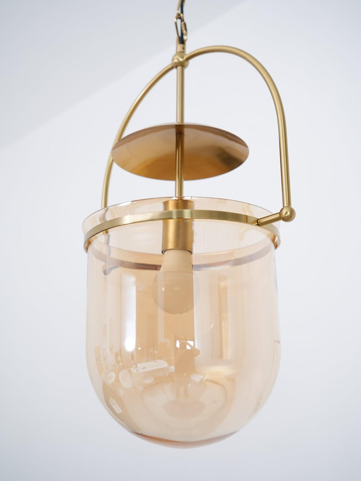 Lampa wisząca Velanaya ze szkła z mosiądzu w stylu vintage do salonu