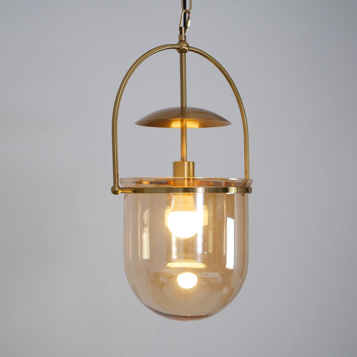 Lampa wisząca Velanaya ze szkła z mosiądzu w stylu vintage do salonu