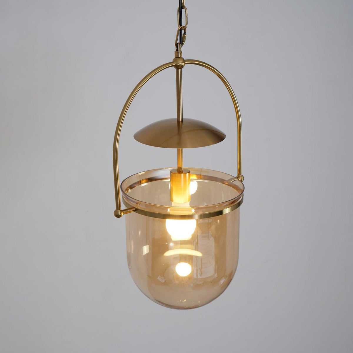 Lampa wisząca Velanaya ze szkła z mosiądzu w stylu vintage do salonu