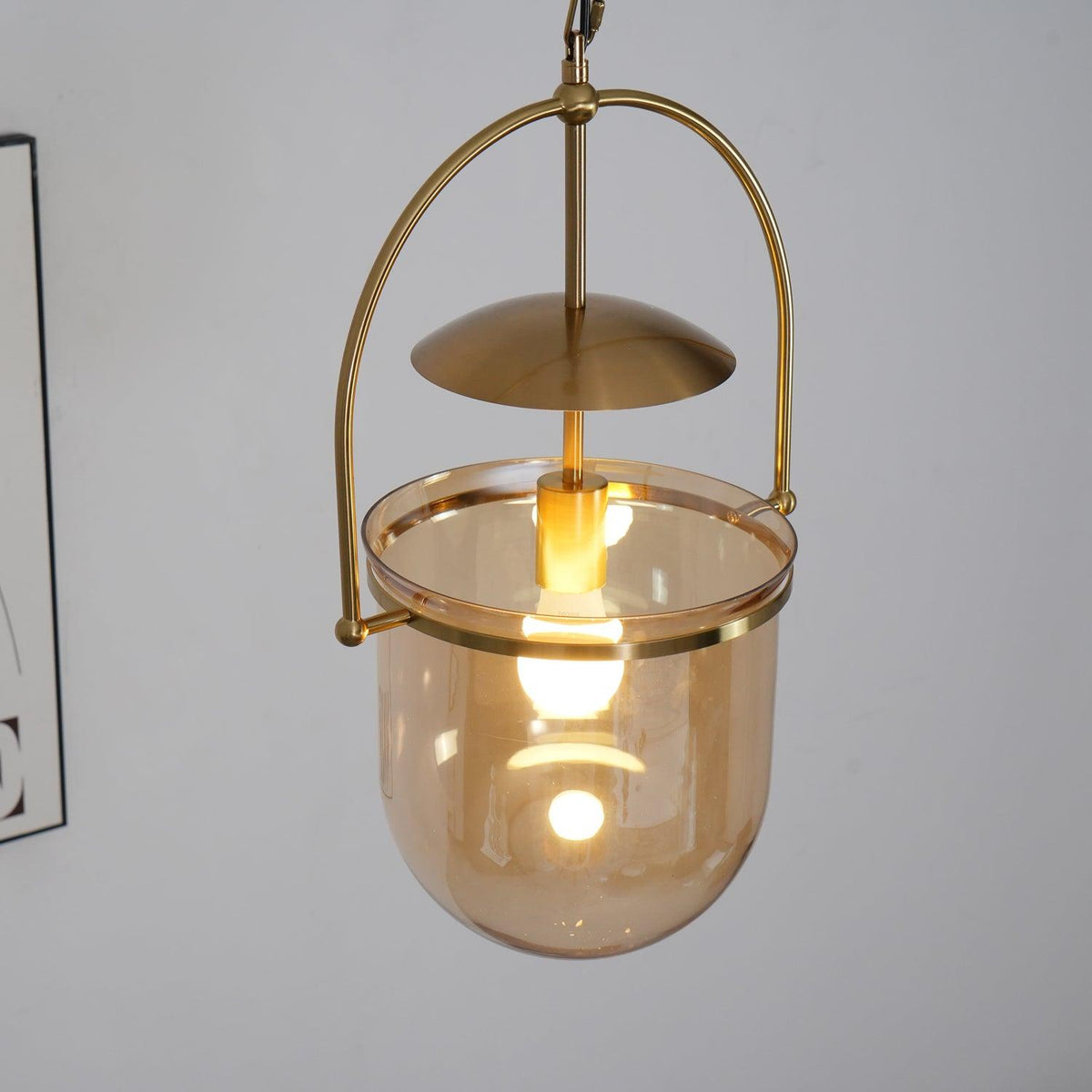 Lampa wisząca Velanaya ze szkła z mosiądzu w stylu vintage do salonu