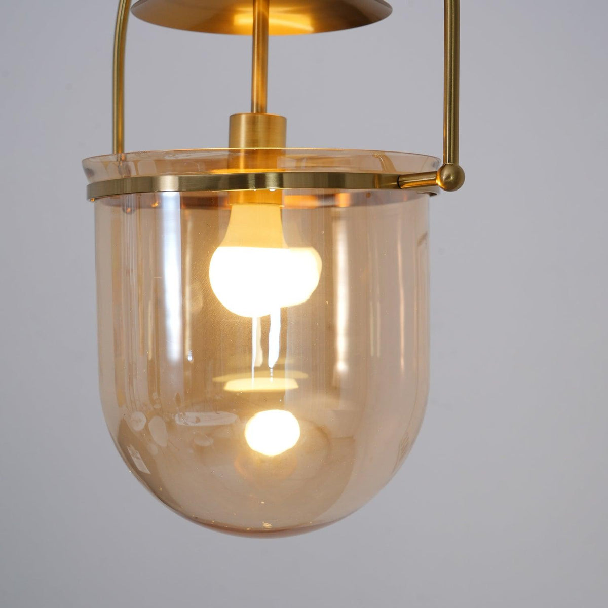 Lampa wisząca Velanaya ze szkła z mosiądzu w stylu vintage do salonu