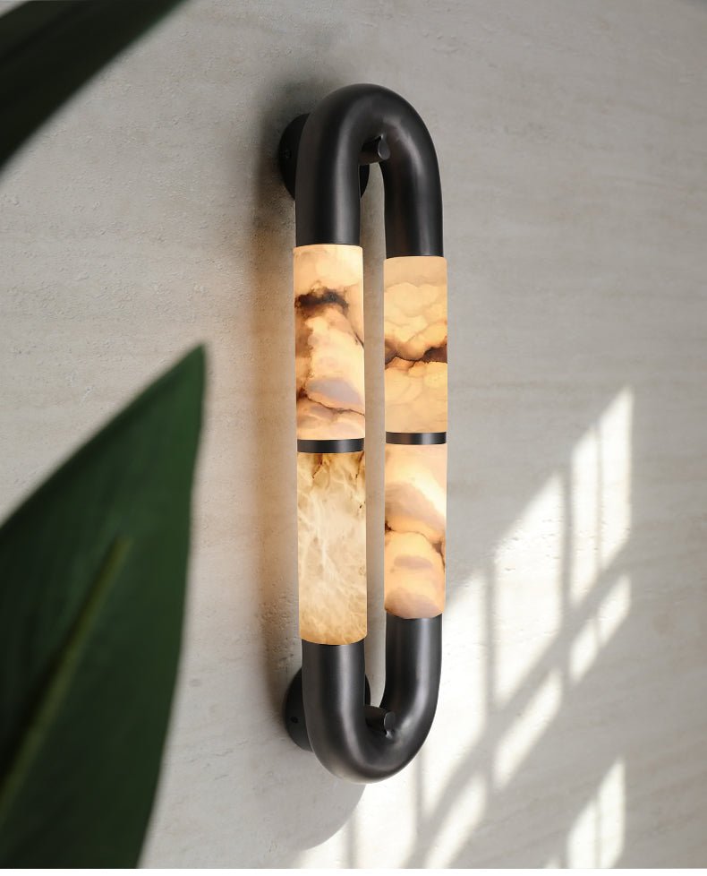Gloxa Arc Twin Alabaster kinkiet