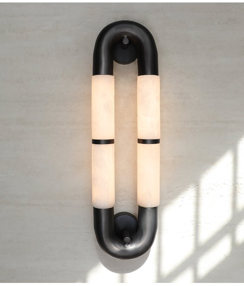 Gloxa Arc Twin Alabaster kinkiet