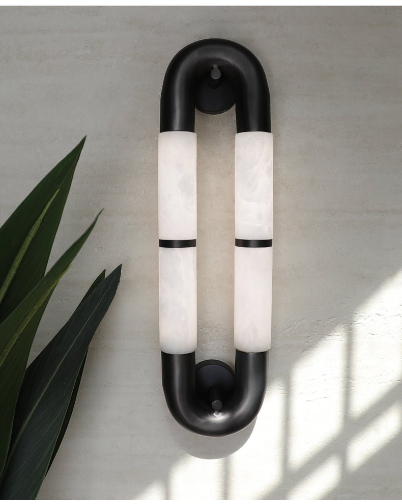 Gloxa Arc Twin Alabaster kinkiet