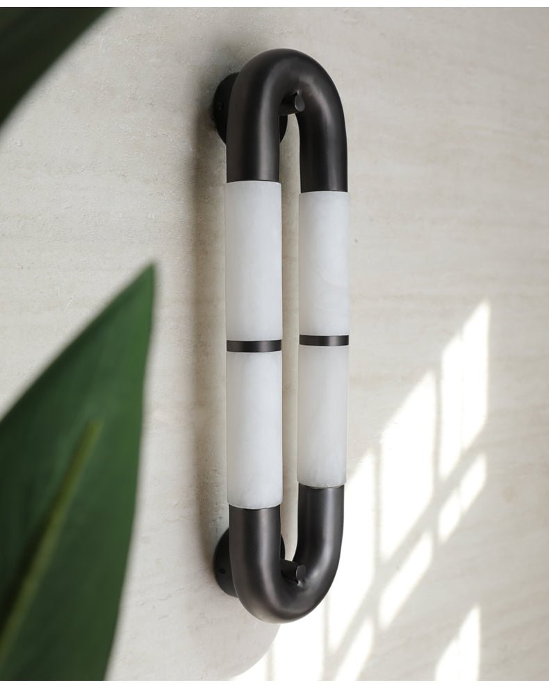 Gloxa Arc Twin Alabaster kinkiet
