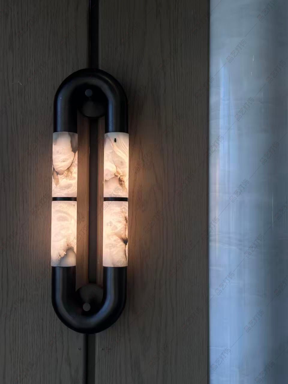 Gloxa Arc Twin Alabaster kinkiet