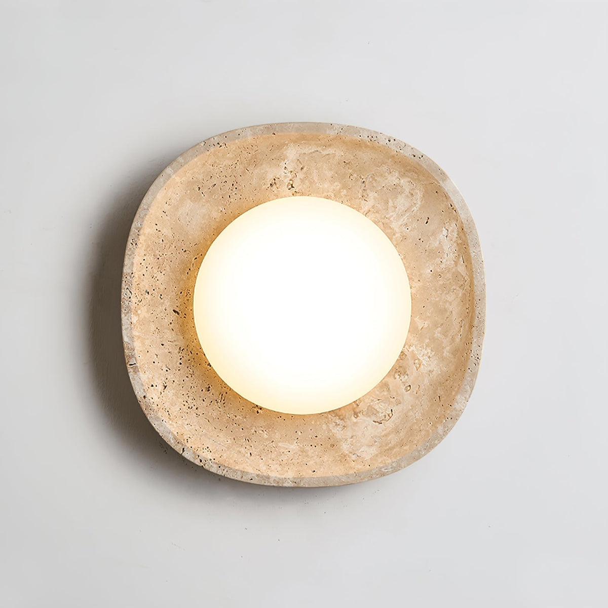 Serinora lampa sufitowa w travertynie