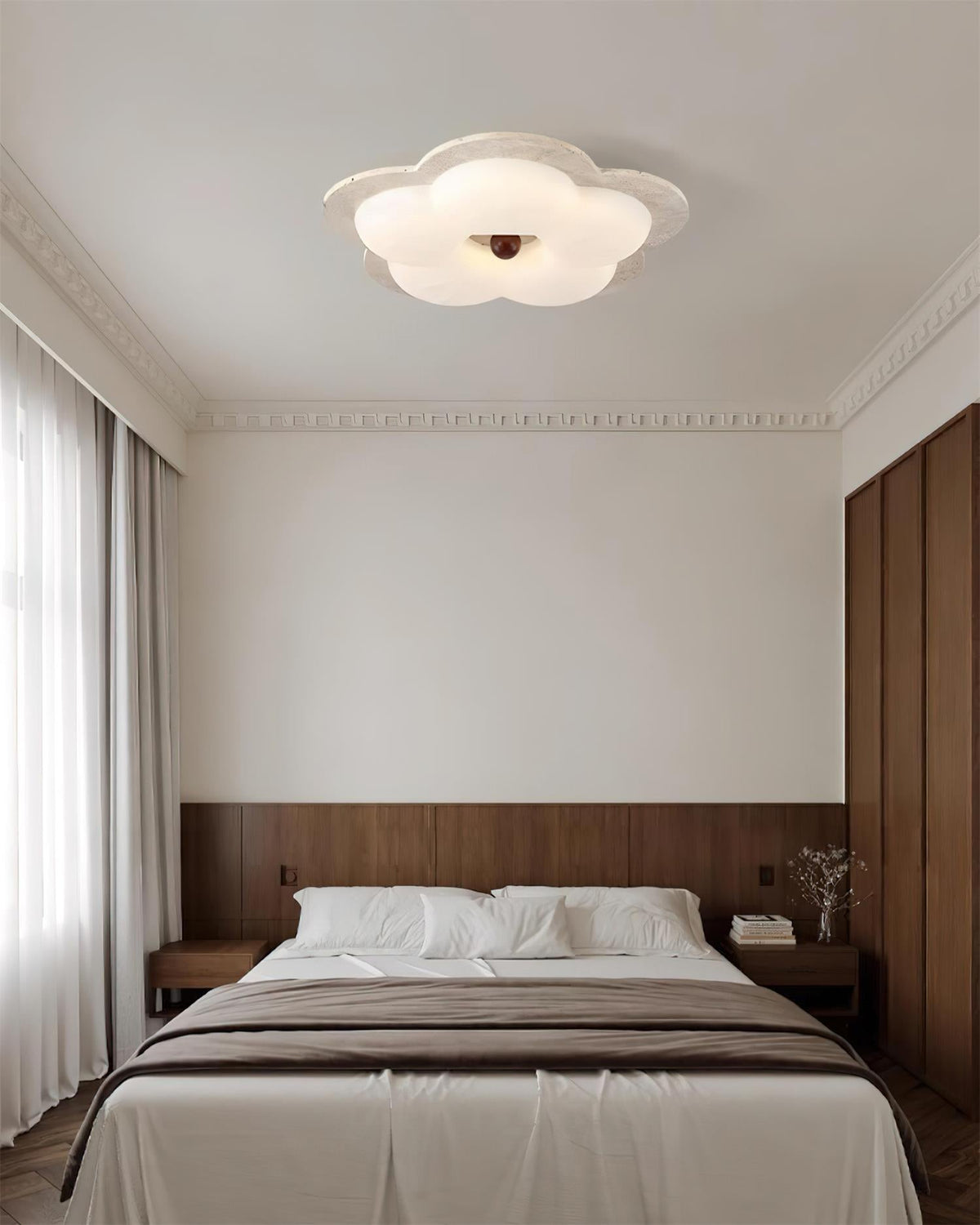 Riita Flower lampa sufitowa Travertyn
