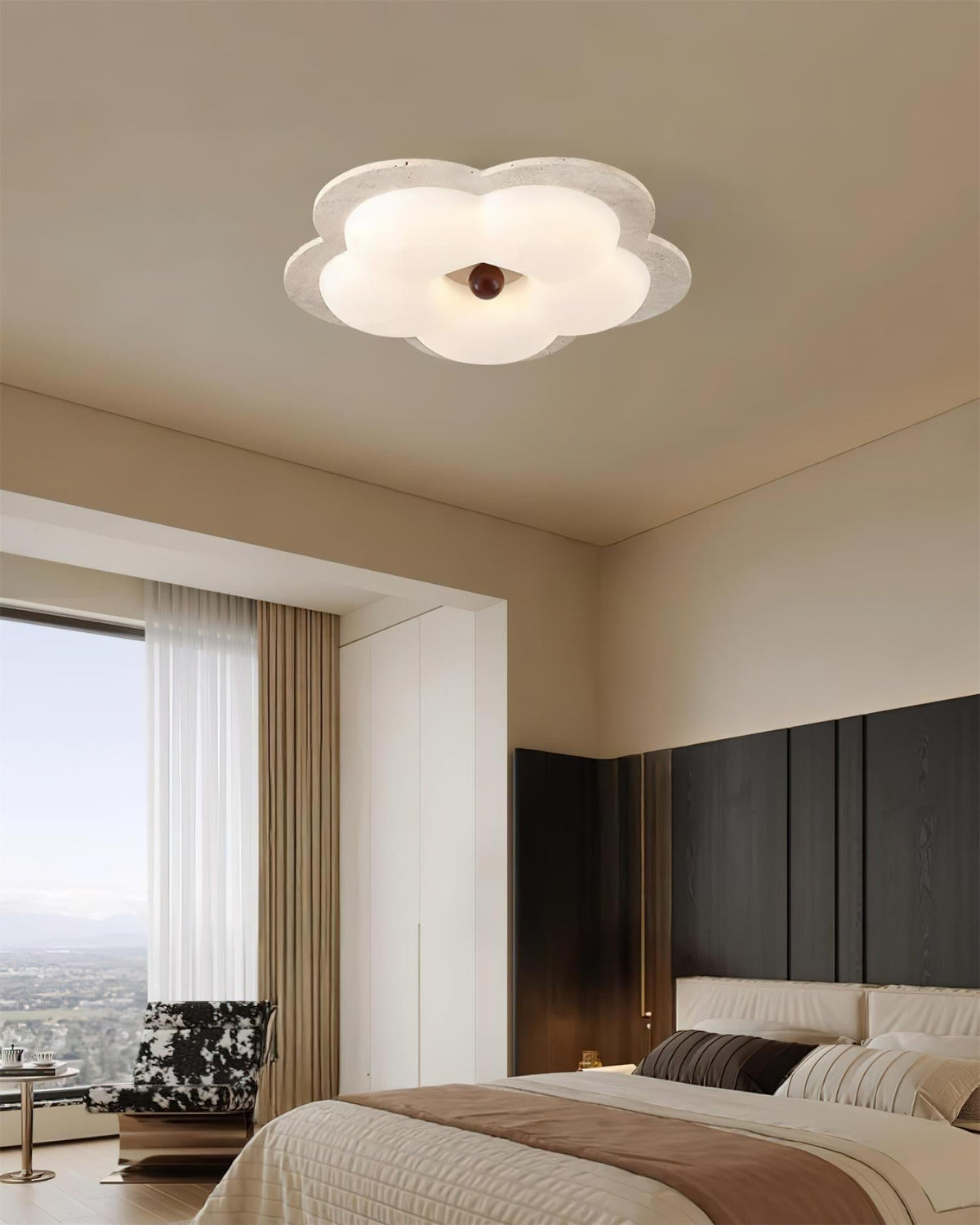 Riita Flower lampa sufitowa Travertyn