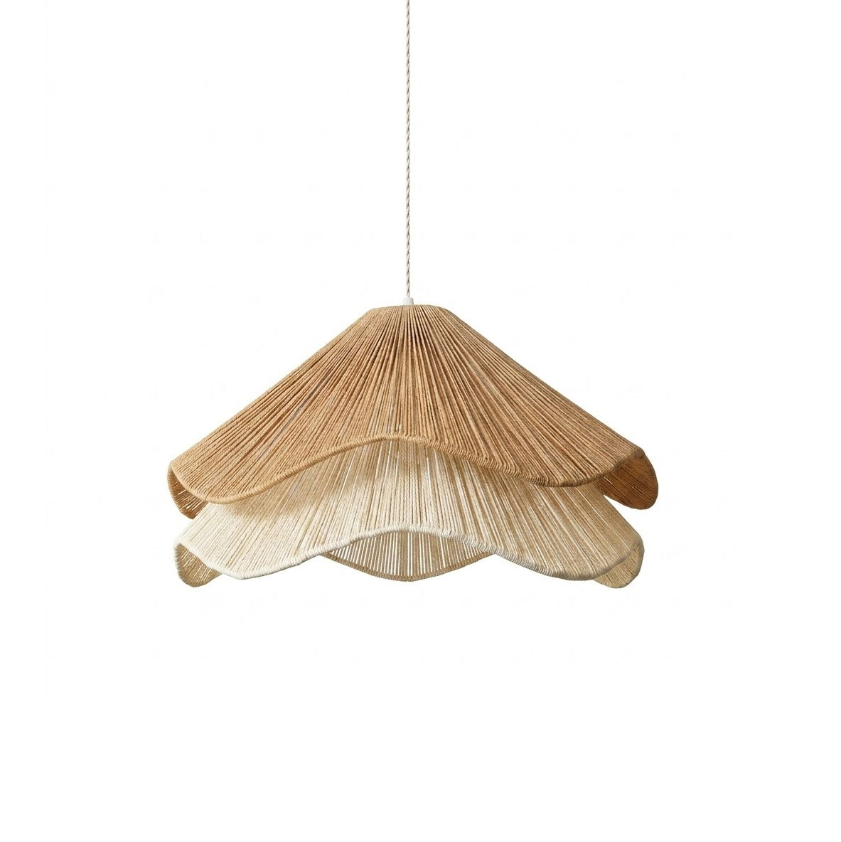 Lotus lampa wisząca z juty