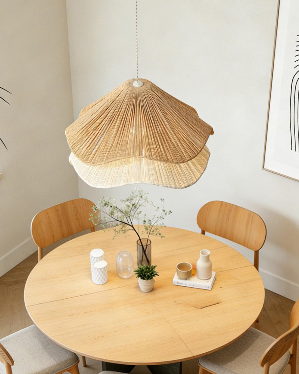 Lotus lampa wisząca z juty
