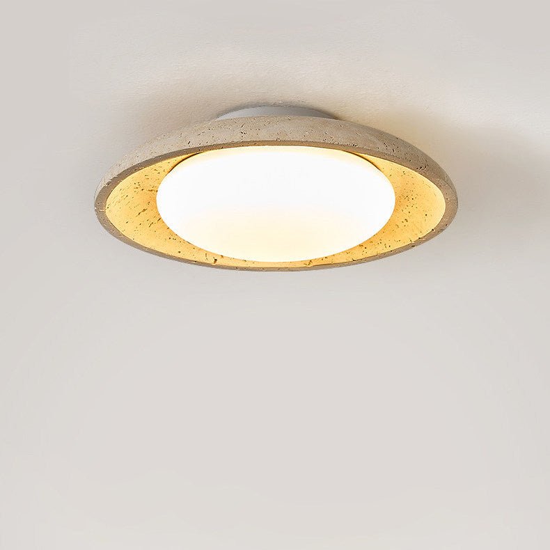 Tavuena żółty travertyn lampa sufitowa