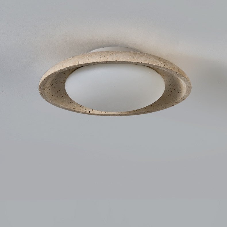 Tavuena żółty travertyn lampa sufitowa