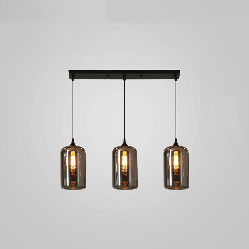 Tevely żyrandol ze szkła w stylu industrial chic