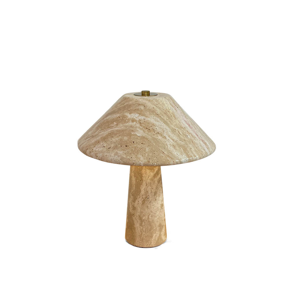 Lampa stołowa Travienne z travertynu