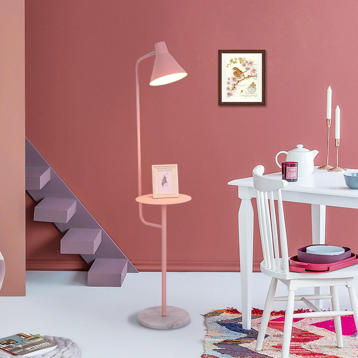 Nerylon lampa stojąca Macaroon