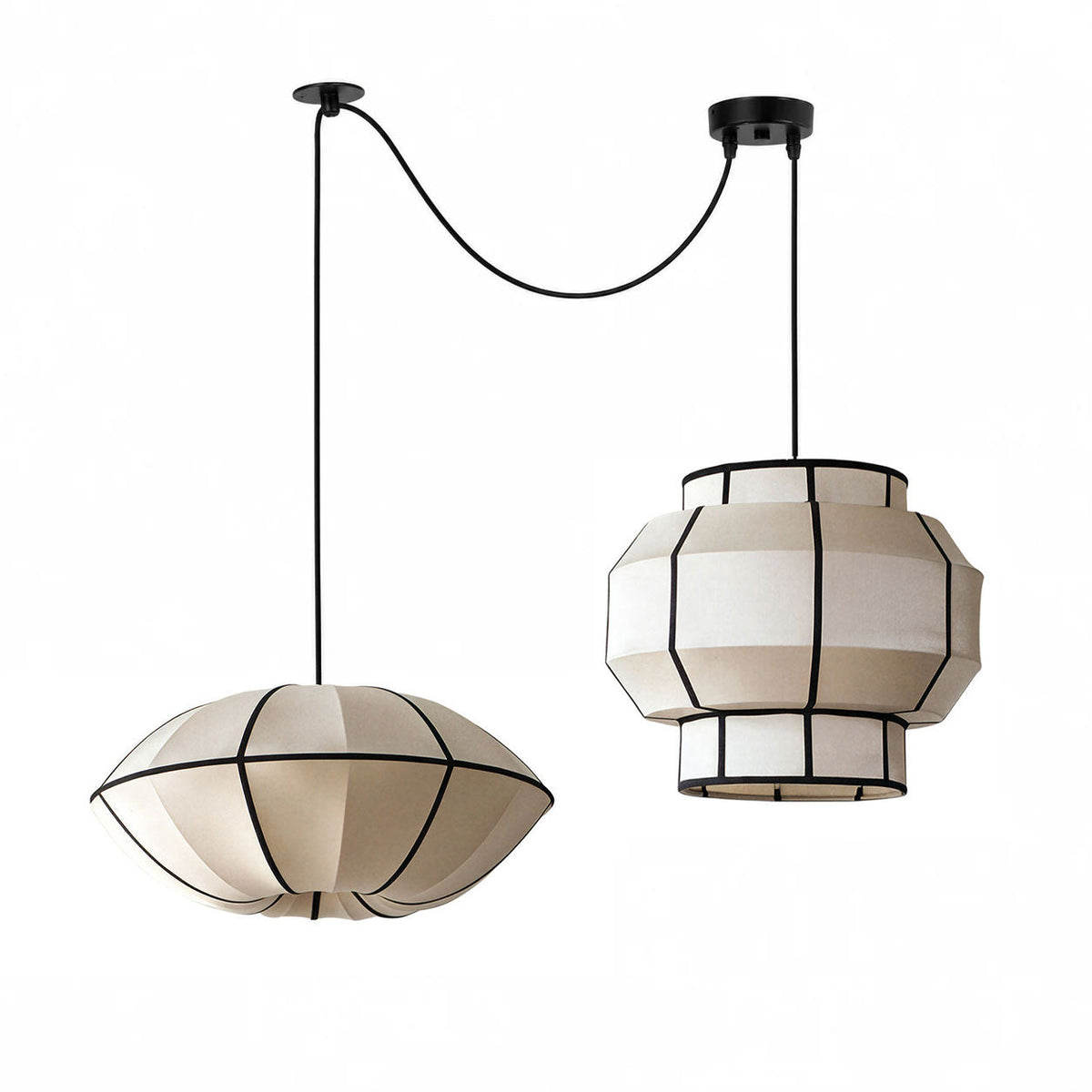 Southvale3 Lampa wisząca z tkaniny