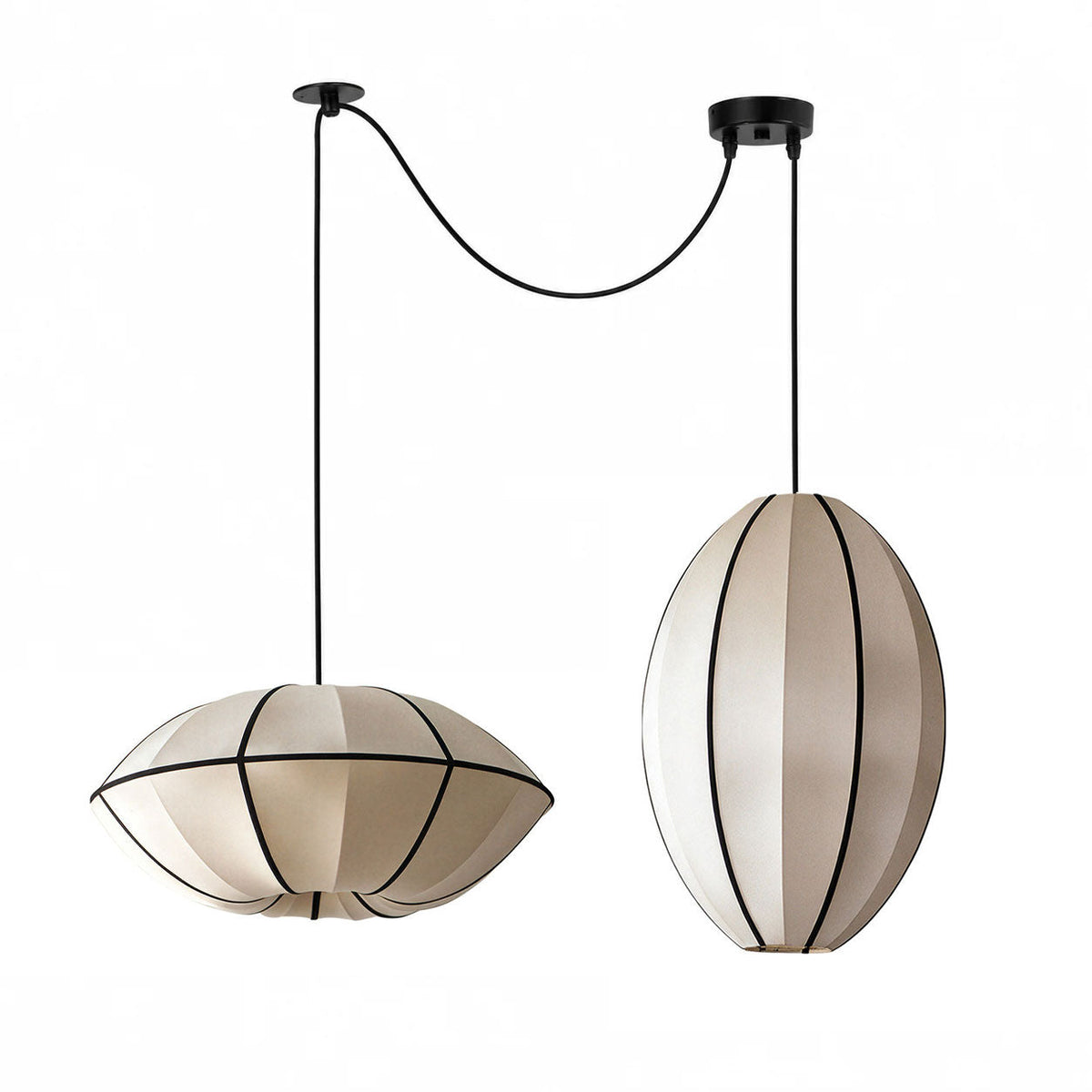 Southvale3 Lampa wisząca z tkaniny