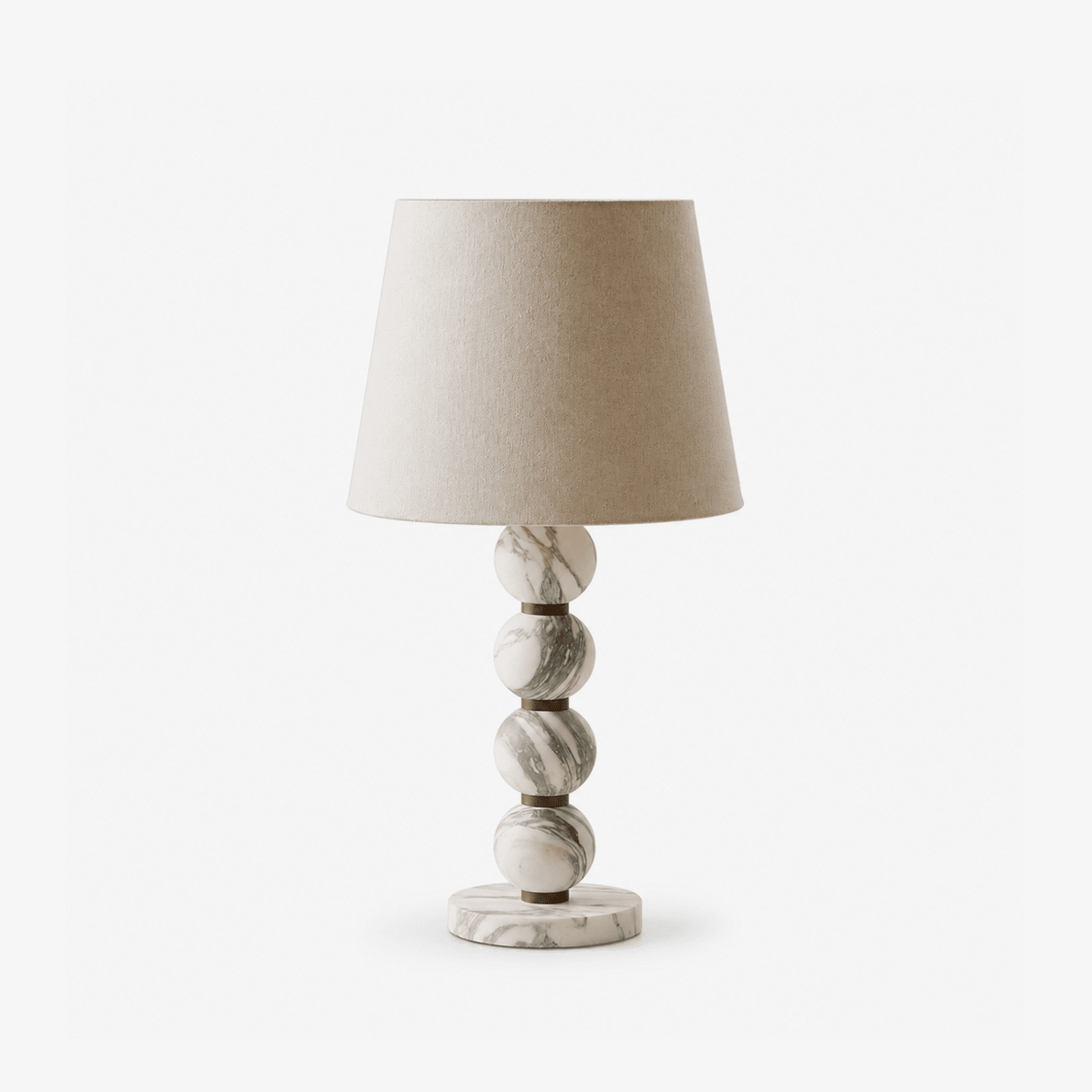 Lampa stołowa Avrielle ze sferycznej kuli marmurowej
