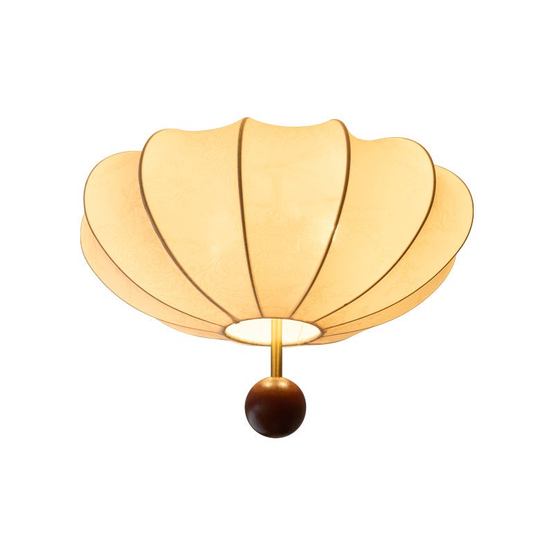 Willow lampa sufitowa z płótna i drewna