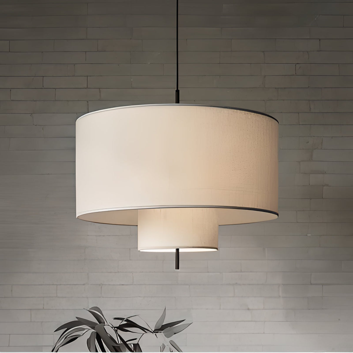 Ulphaa nowoczesna minimalistyczna lampa wisząca z płótna