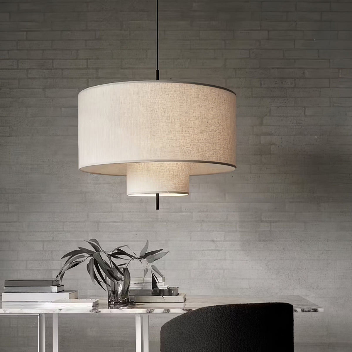 Ulphaa nowoczesna minimalistyczna lampa wisząca z płótna