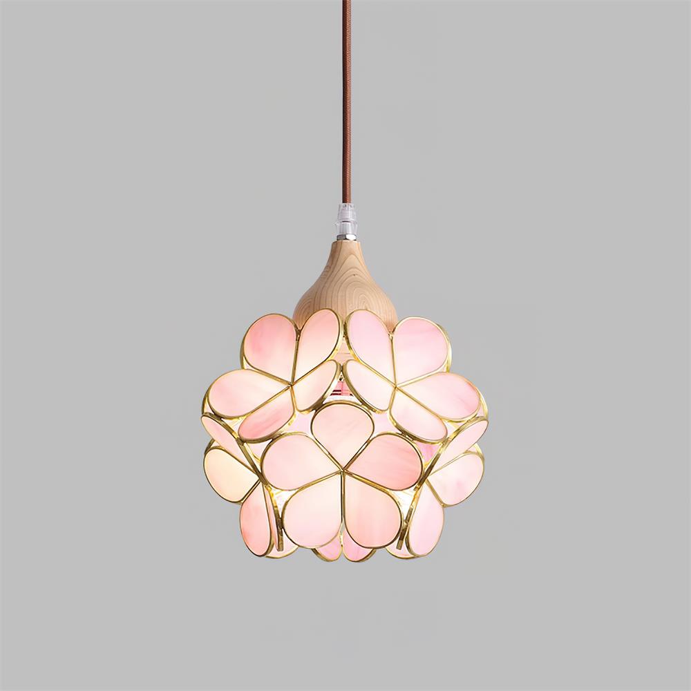 Velina różowy Petal lampa wisząca