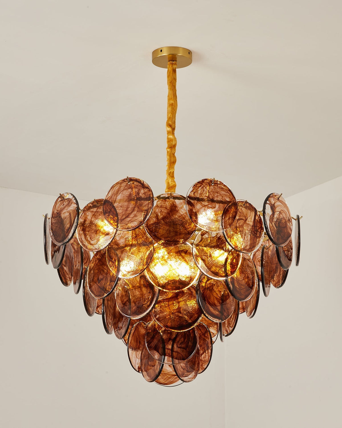 Amber żyrandol