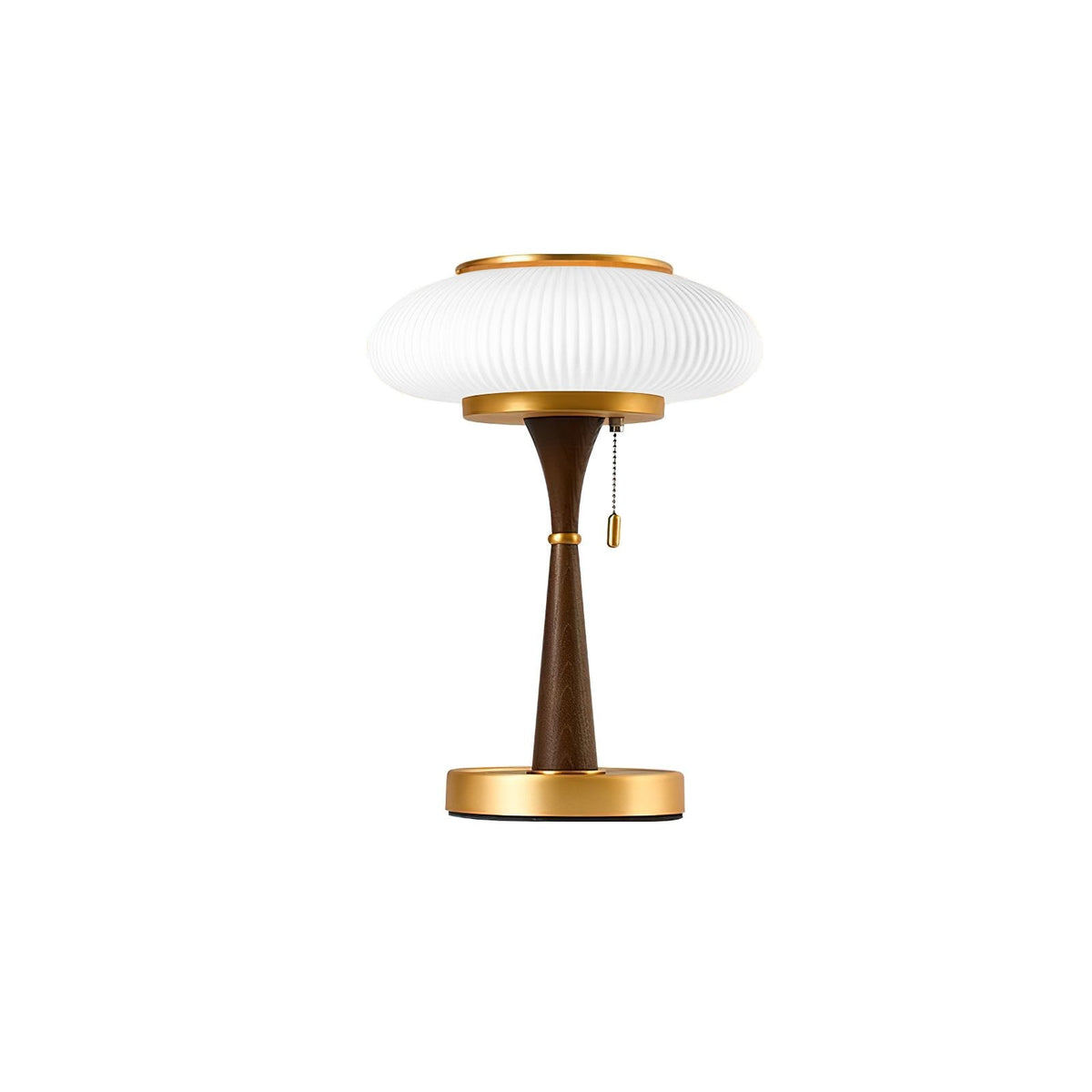 Lampa stołowa Vevelo drewniana retro
