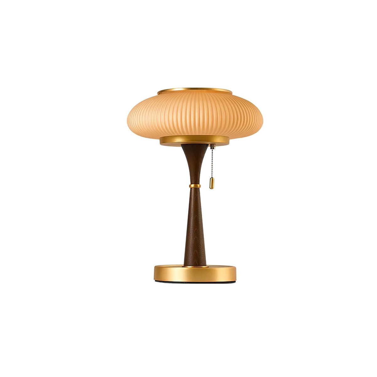 Lampa stołowa Vevelo drewniana retro