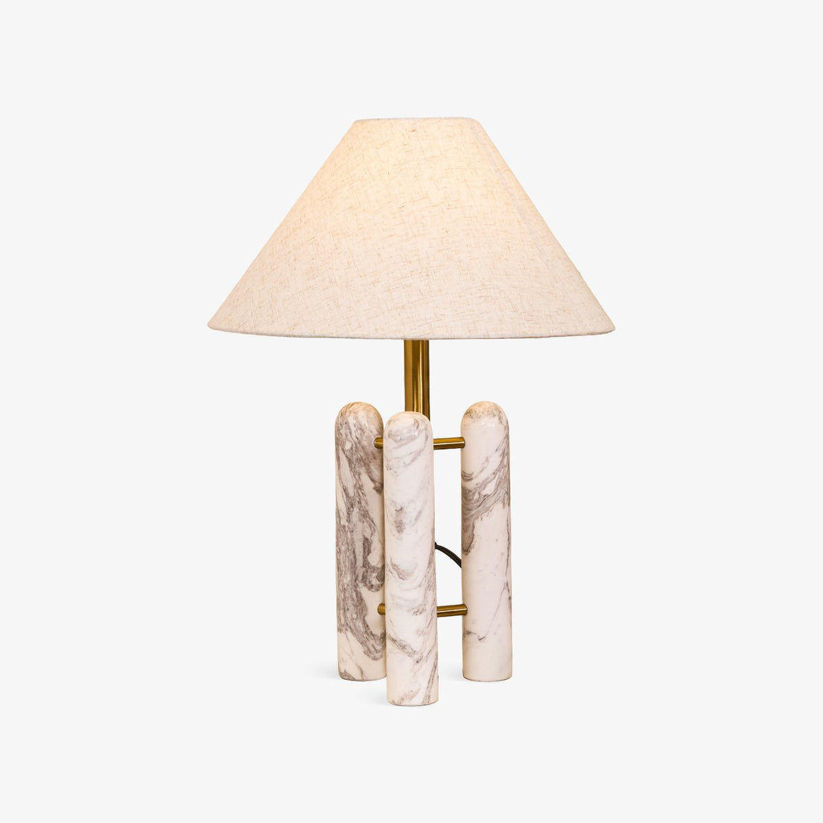 Trio nowoczesna lampa stołowa z marmuru