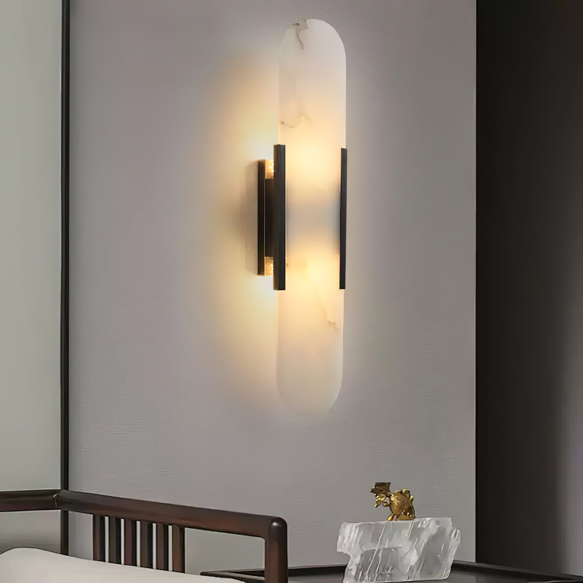 Bano lampa ścienna z alabastu