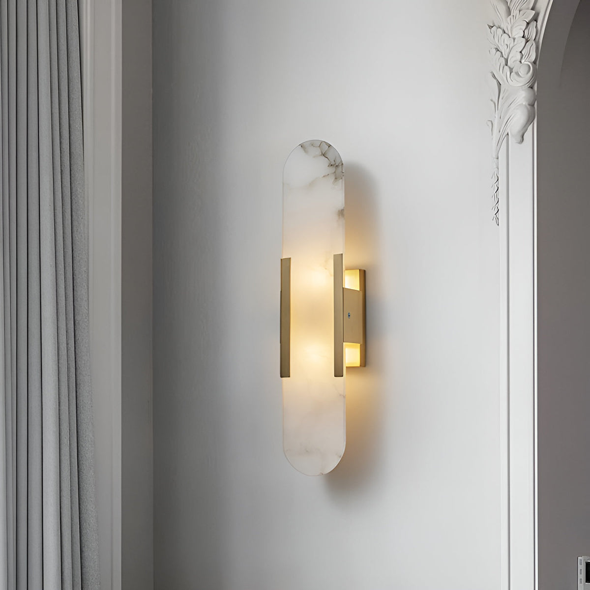 Bano lampa ścienna z alabastu