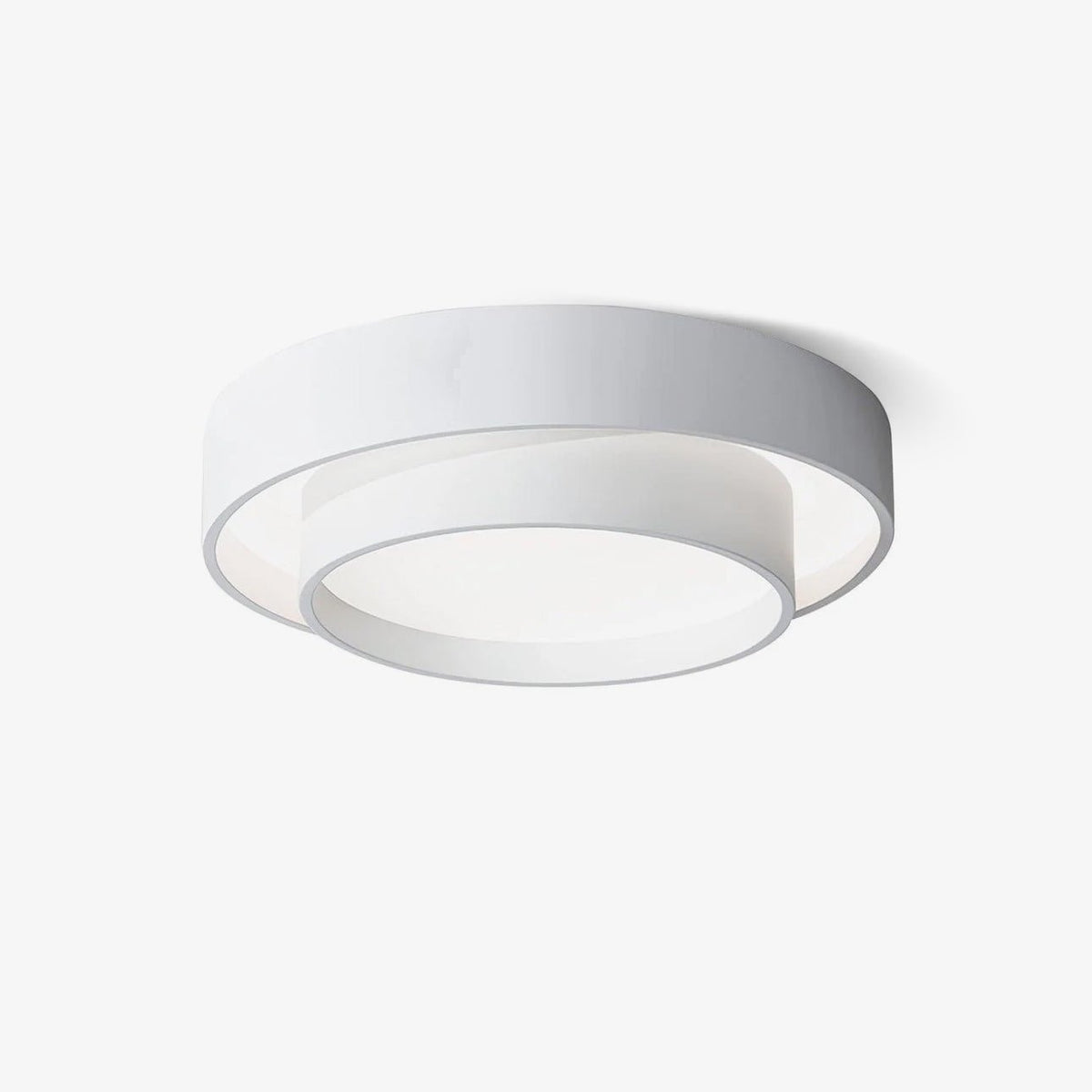 Orina lampa sufitowa Orina w dwóch pierścieniach szara&czarna&biała kształt cylindra