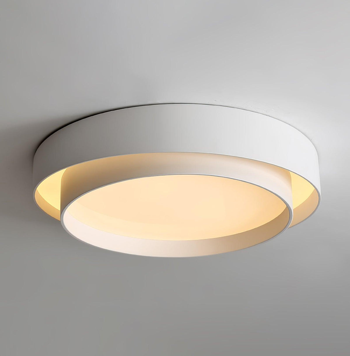 Orina lampa sufitowa Orina w dwóch pierścieniach szara&czarna&biała kształt cylindra