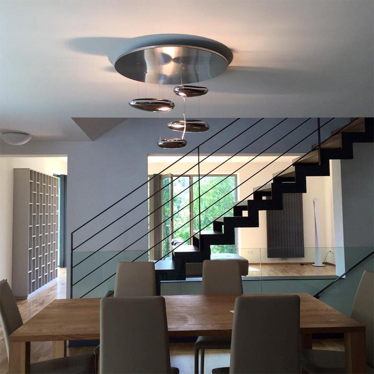 Lampa sufitowa Feririan Aluminiowy Kamyk