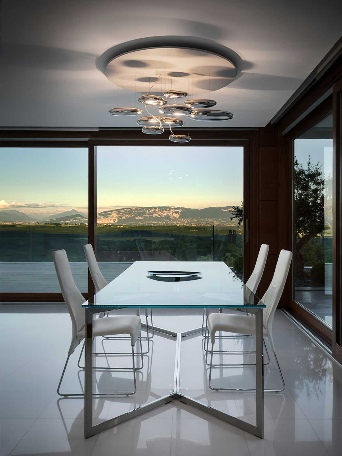 Lampa sufitowa Feririan Aluminiowy Kamyk