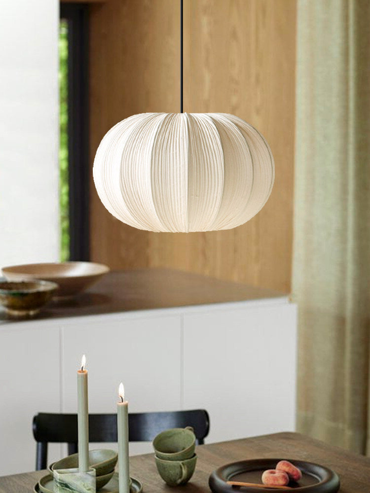 Casterwyn Lampa Wisząca Z Plisowanej Tkaniny