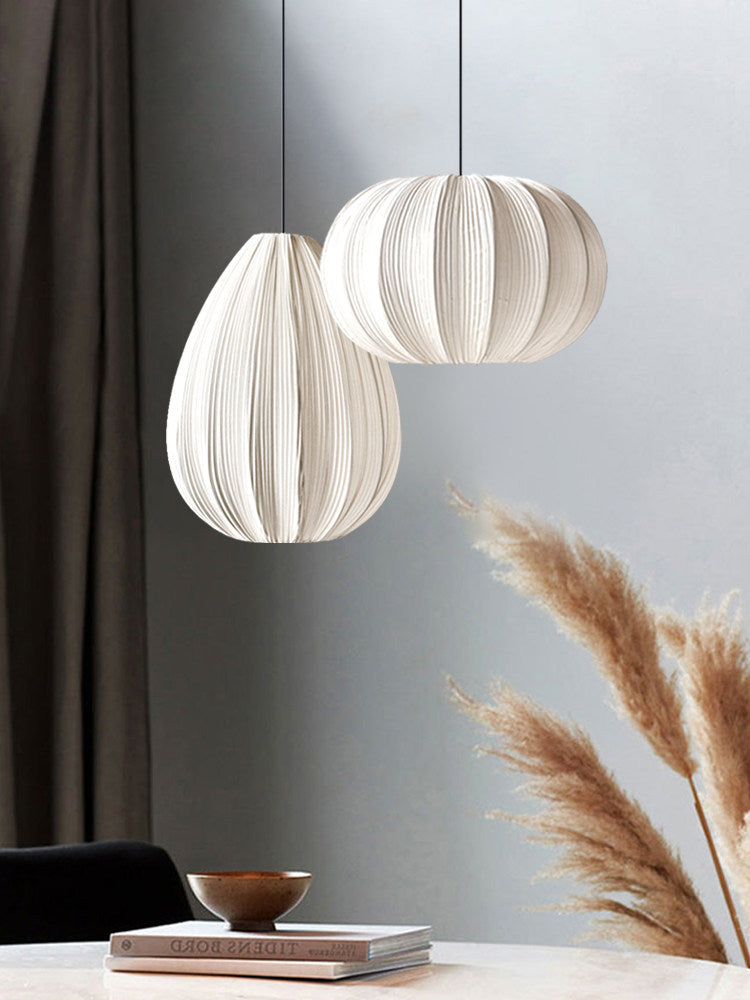 Casterwyn Lampa Wisząca Z Plisowanej Tkaniny