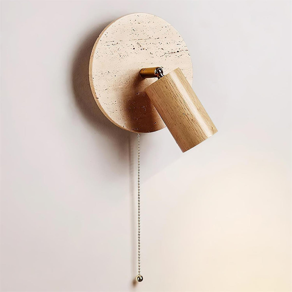 Romino Disc Swing Travertine kinkiet