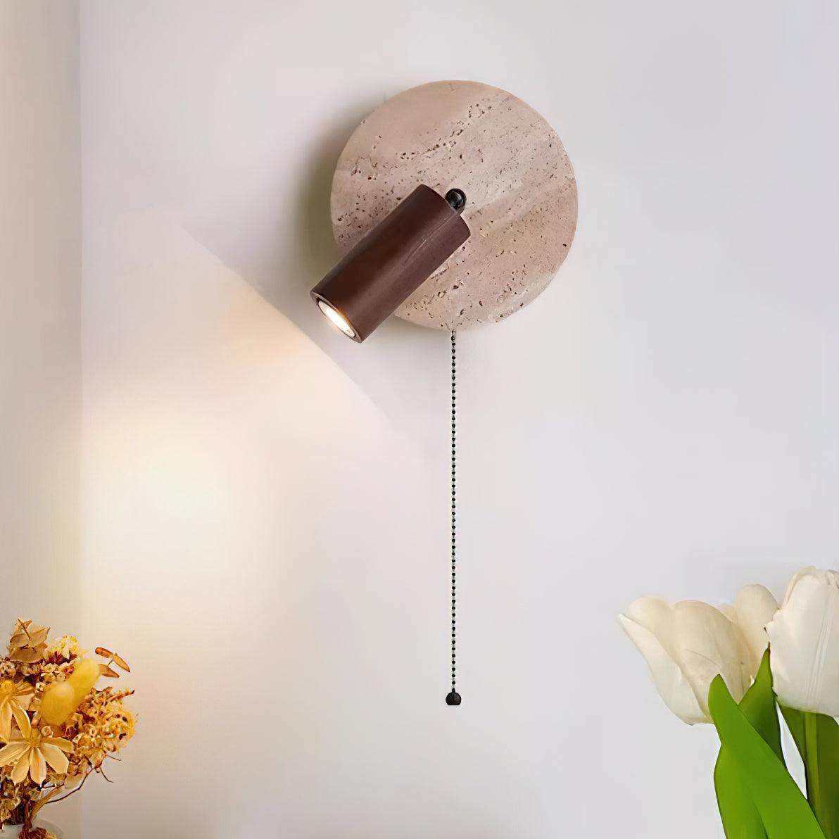 Romino Disc Swing Travertine kinkiet