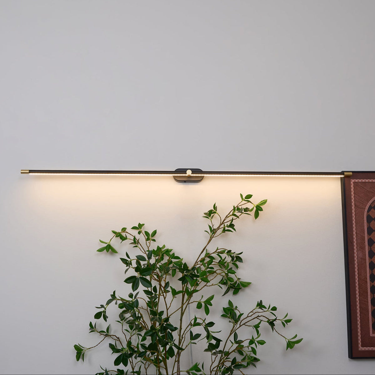 Flano minimalistyczna lampa ścienna liniowa z ładowaniem