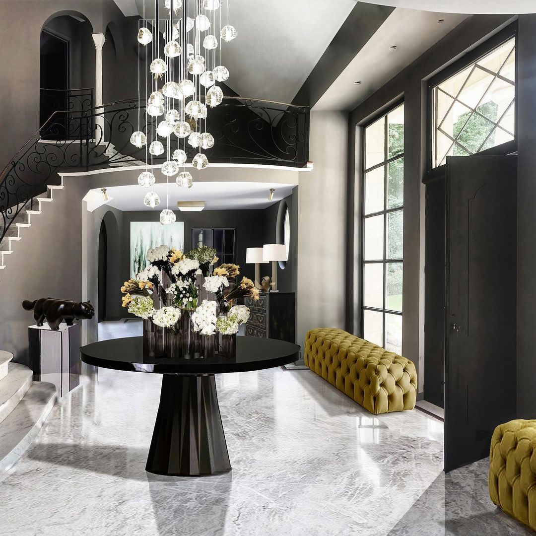 Gevlin żyrandol kryształowy w stylu postmodern luxury wiązany ze szkła