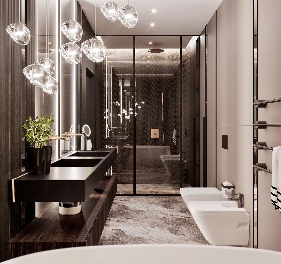 Gevlin żyrandol kryształowy w stylu postmodern luxury wiązany ze szkła
