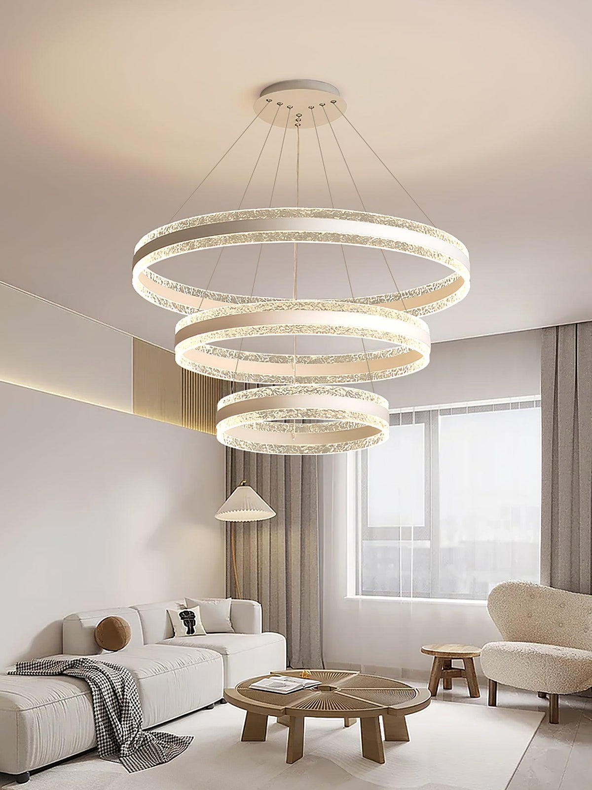Aroxen lampa wisząca nowoczesna LED okrągłe pierścienie